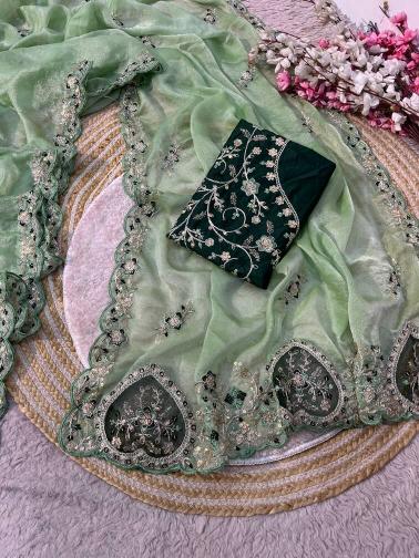 Vinayak twill moss saree wholesale online